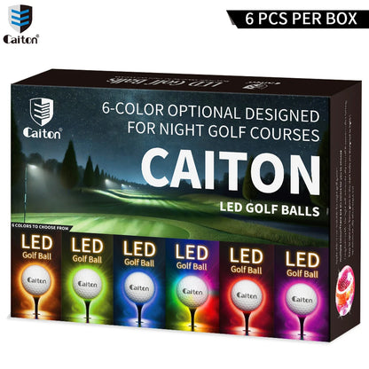 Night Glow Golf Balls – Set of 6 