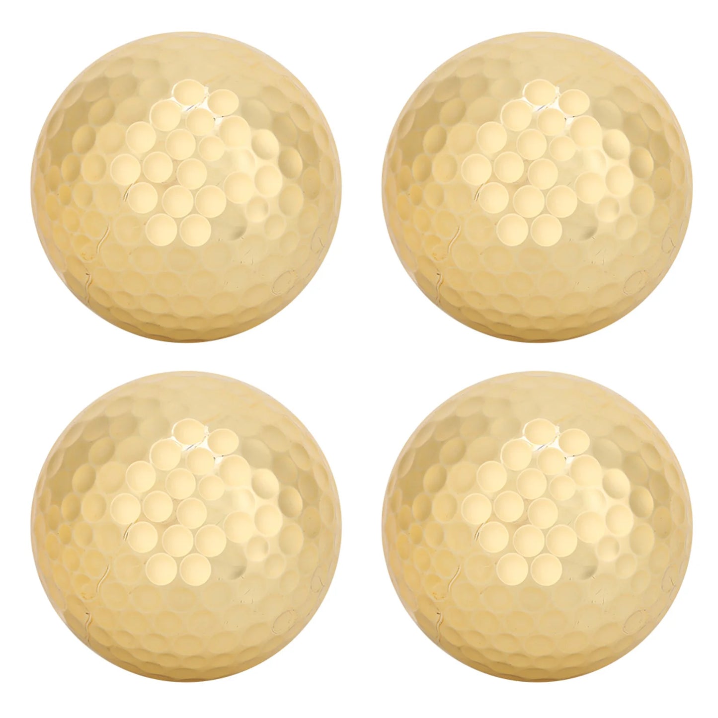 4Pcs Golden  Golf Balls