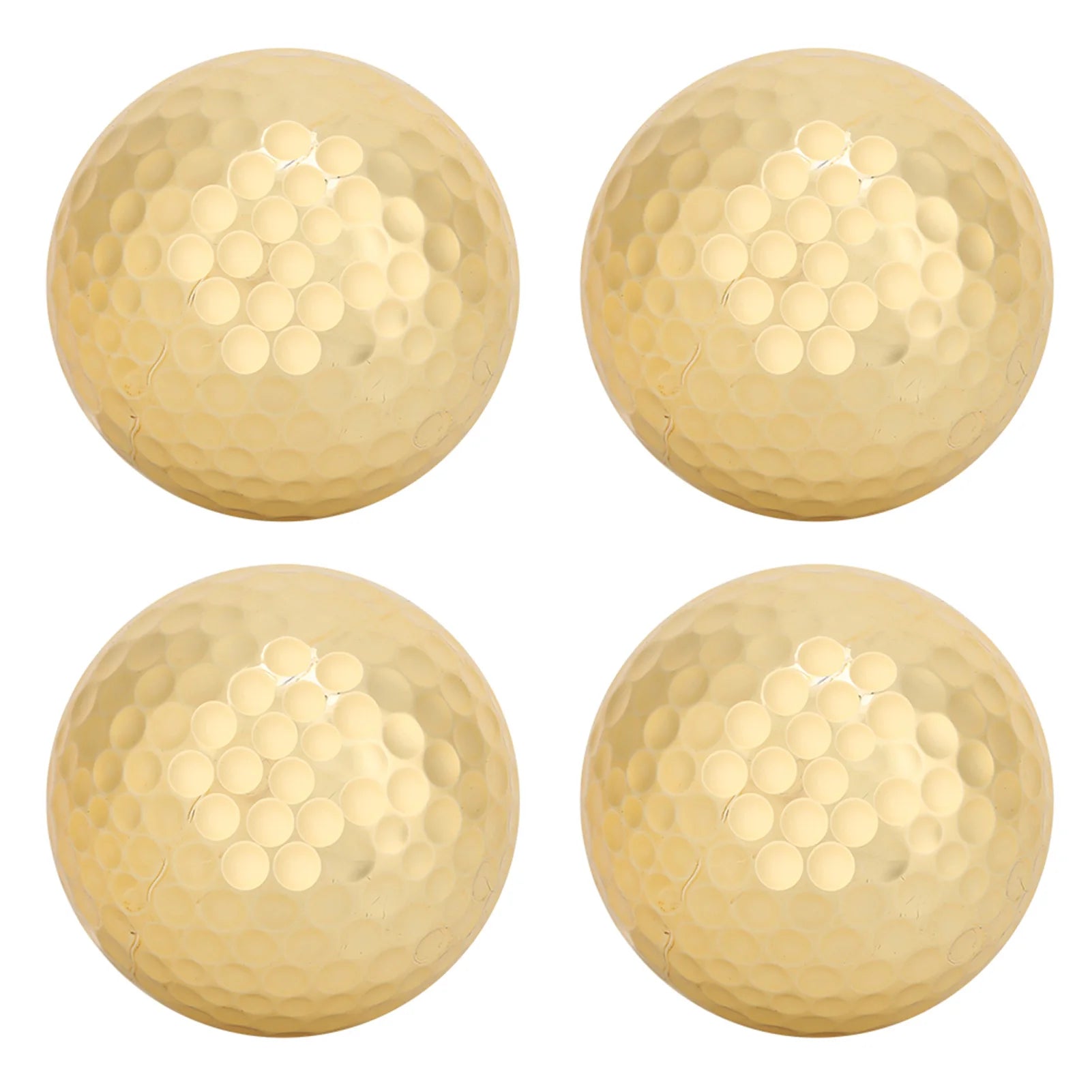 4Pcs Golden  Golf Balls