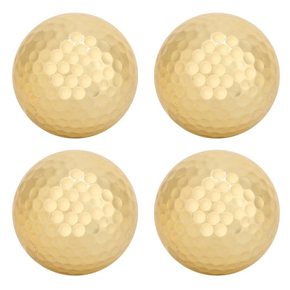 4Pcs Golden  Golf Balls
