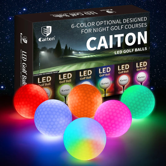 Night Glow Golf Balls – Set of 6 