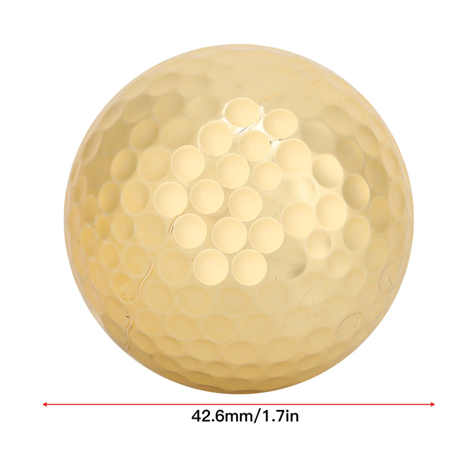4Pcs Golden  Golf Balls