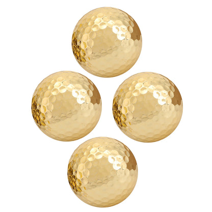4Pcs Golden  Golf Balls
