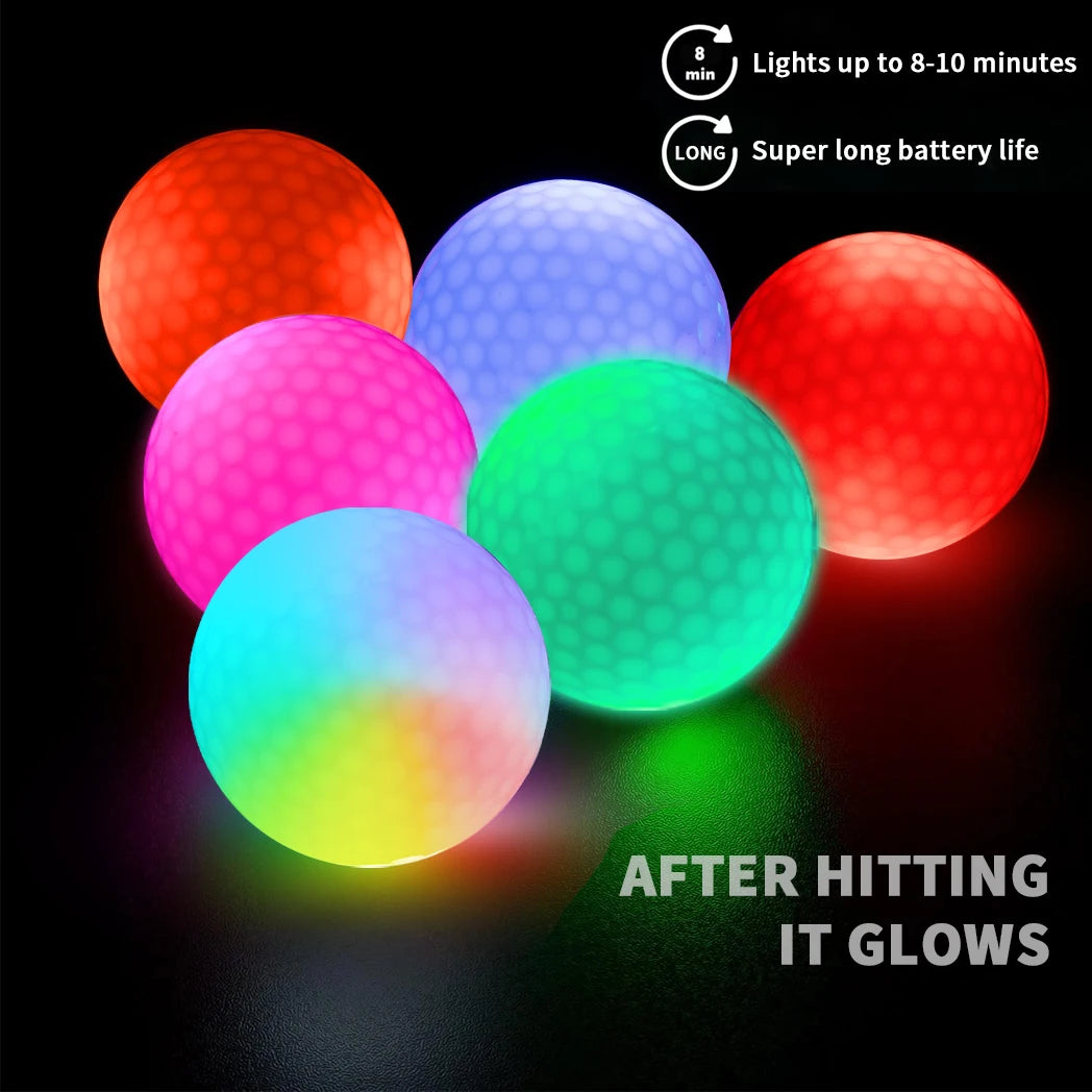Night Glow Golf Balls – Set of 6 